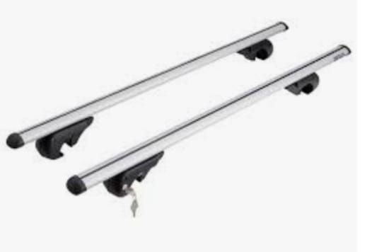 Barras de tejadilho novas na caixa