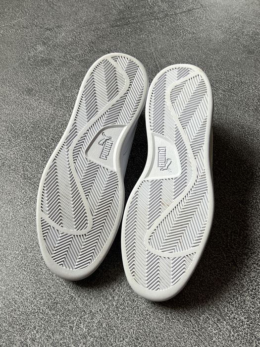 Чоловічі білі шкіряні кеди кросівки Puma оригінал розмір 44