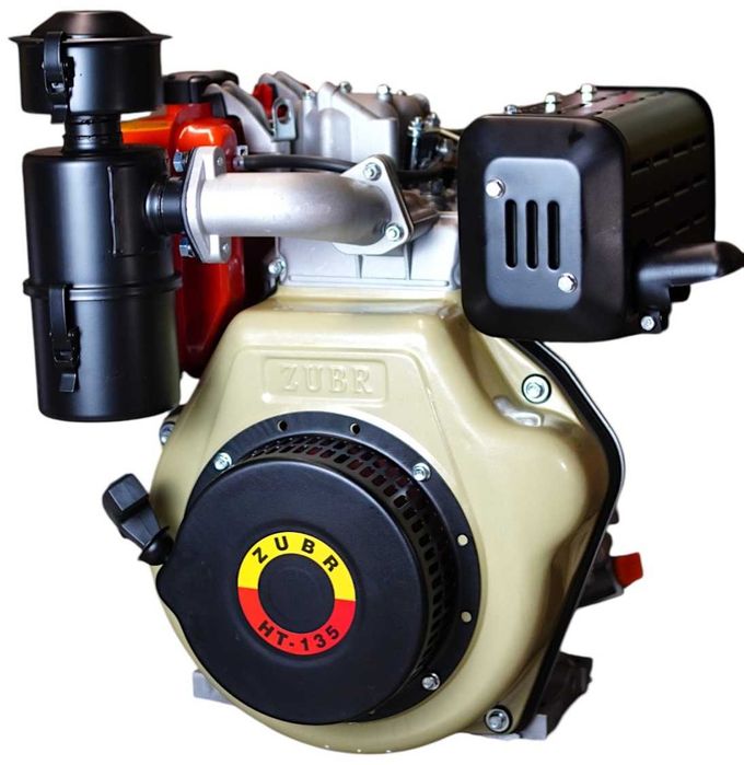 Двигун Зубр 186F (9 к.с.) дизель! вал 25 мм шліцевий! потужний мотор!