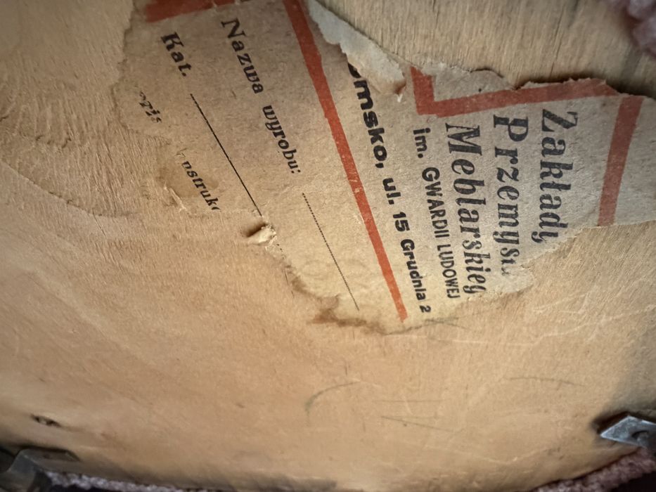 Krzesła PRL Thon Fabryka mebli giętych  Radomsko lata 50. buk mat