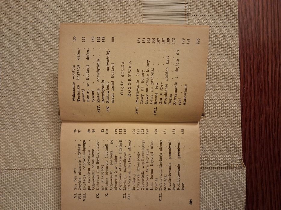 Brydż książeczka antyk PRL