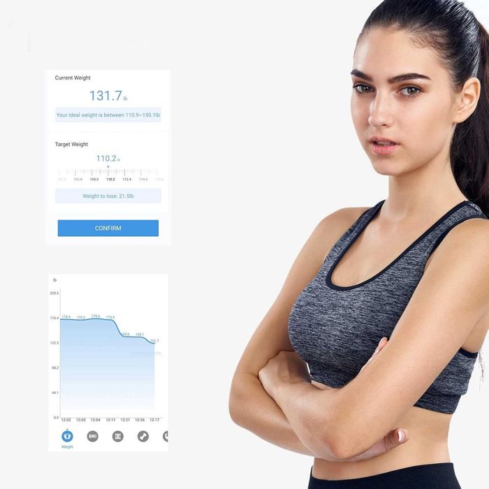 Waga Łazienkowa Vitafit Smart Impedancja Bluetooth 13 Pomiarów BMI
