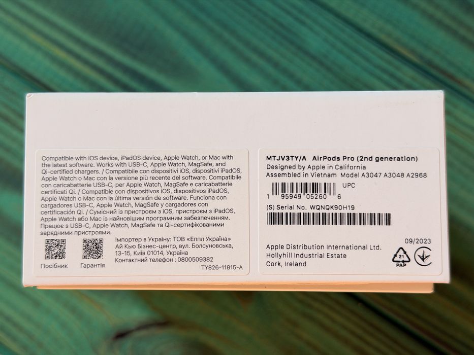 Оригинальные наушники Apple Airpods Pro 2 USB-C