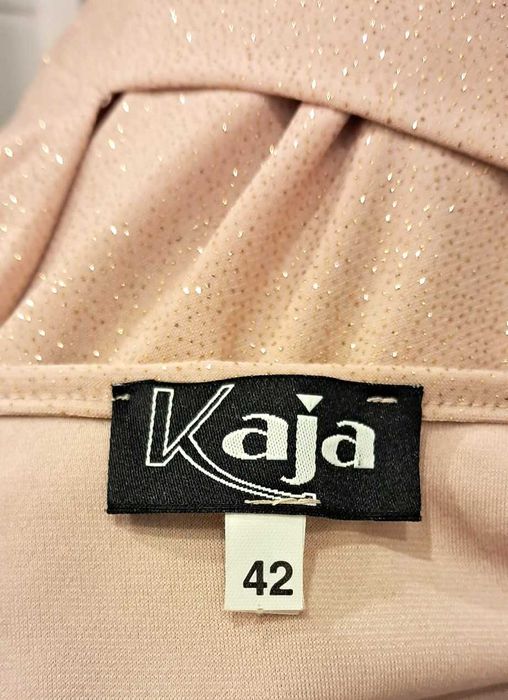 Złota brokatowa długa sukienka wieczorowa S/M/L/XL