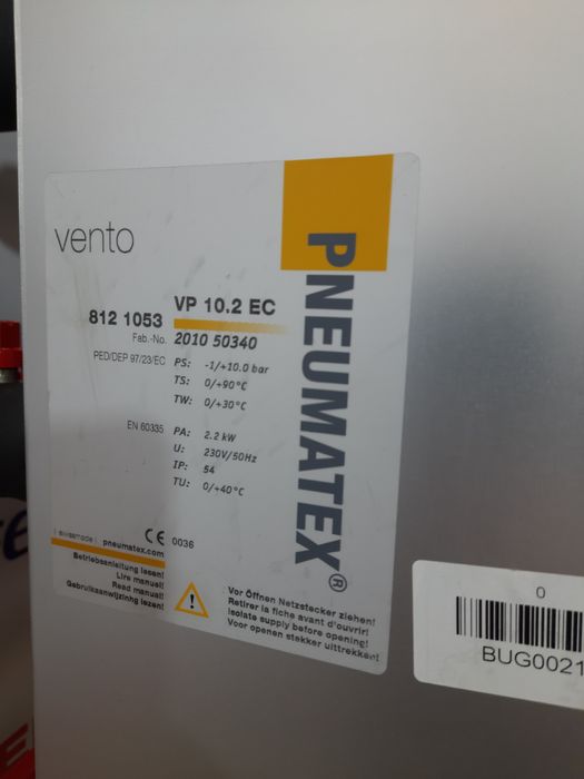 Вакуумный дегазатор 
VENTO  VP 10.2 EC (НОВЫЙ)