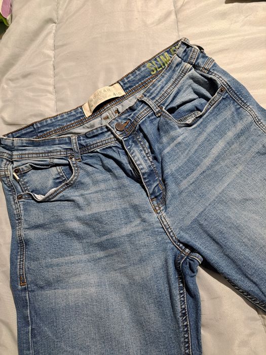 Calcas de ganga azuis