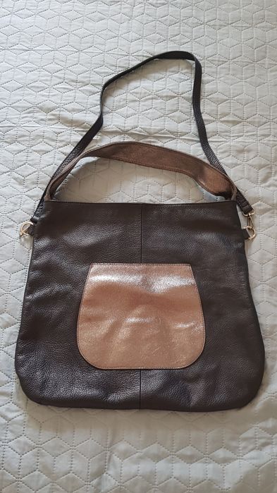 Torebka/worek ze skóry naturalnej