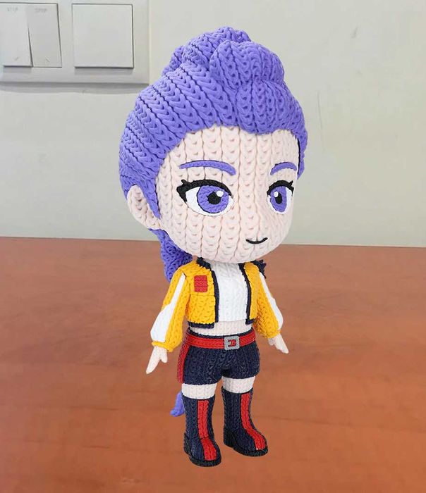 Rumi Huntrix K-Pop Daemon Hunters | Crochê |