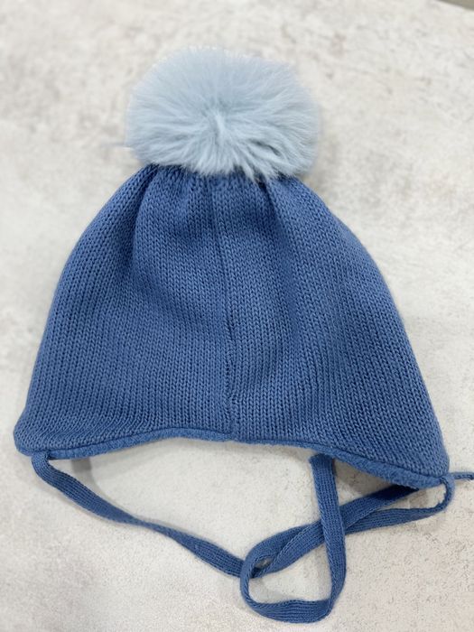 Зимова шапка для хлопчика 0-3 міс