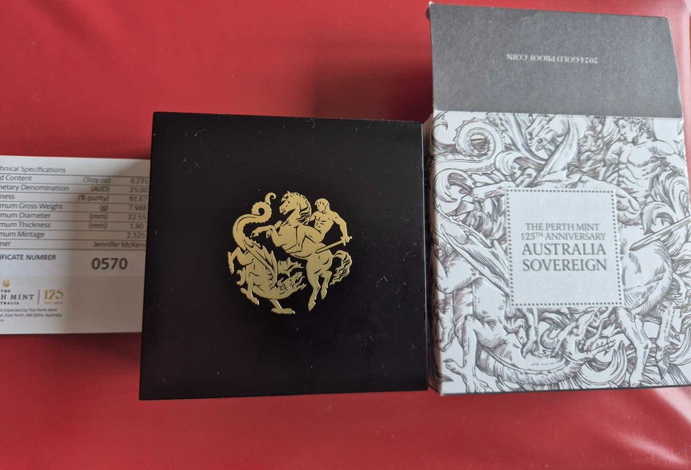 Moeda ouro Australia Carlos III 25 dólares