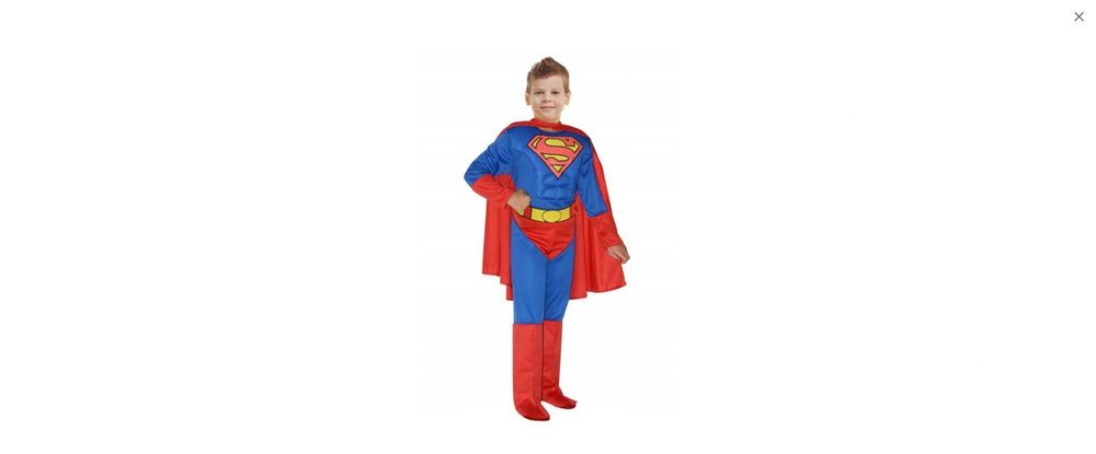 Strój kostium MAŁY SUPERMAN Muskuły Bohetr -3/4 lata -K/143