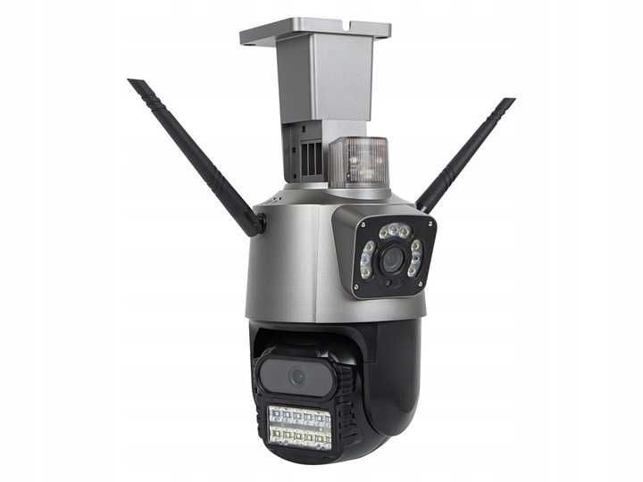 NA Kartę SIM Kamera 4g LTE dwa obiektywy obrotowa zoom IP aplikacja