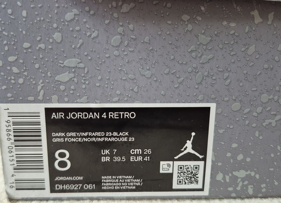 Air Jordan 4 Retro Infrared roz 41
