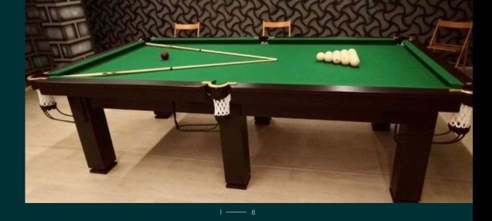 Бильярдный стол "Корнет Люкс" ЛДСП 10 футов Пирамида,ПУЛ