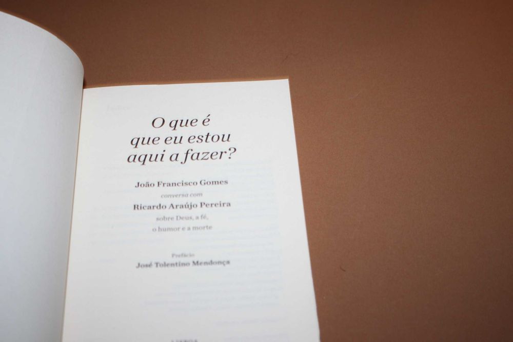 ' O Que é Que Eu Estou a Fazer?João F. Gomes / Ricardo Araújo Pereira