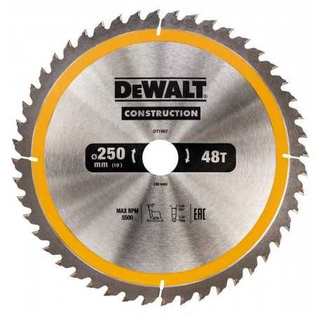 Диск пильний DeWALT DT1957(для куторізів)250*30 48зуб.
