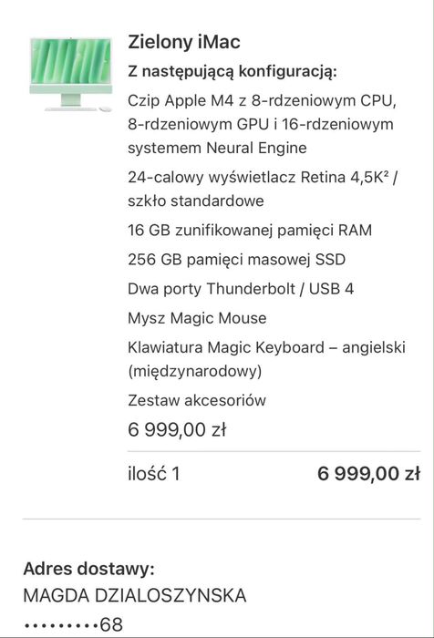 Apple iMac 2025 jak nowy