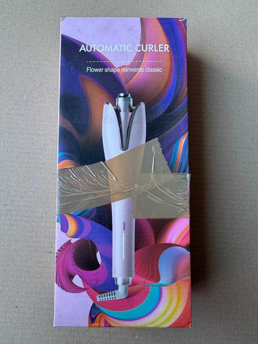Плойка для локонів Automatic Curler рожева, автоматичний стайлер - бігуді для волосся
