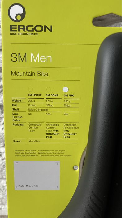Сідло Ergon SM Pro Men M/L