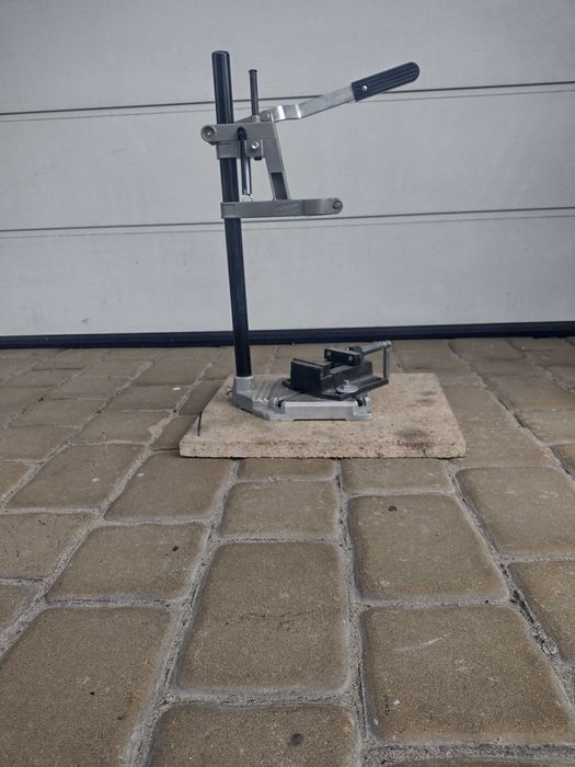 WOLFCRAFT uchwyt stojak do wiertarki + stolik + imadło do wiercenia