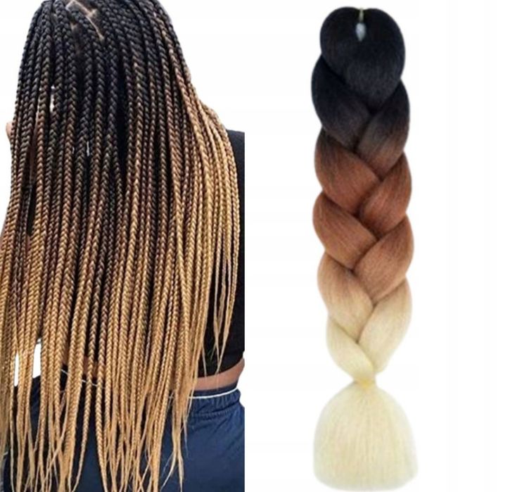 Włosy syntetyczne Easy Braid Brąz ombre