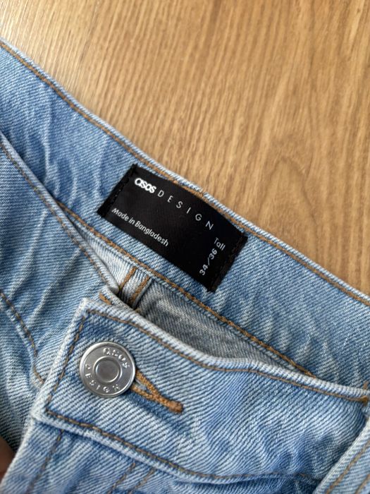 jeansy asos z szeroką nogawką xxl