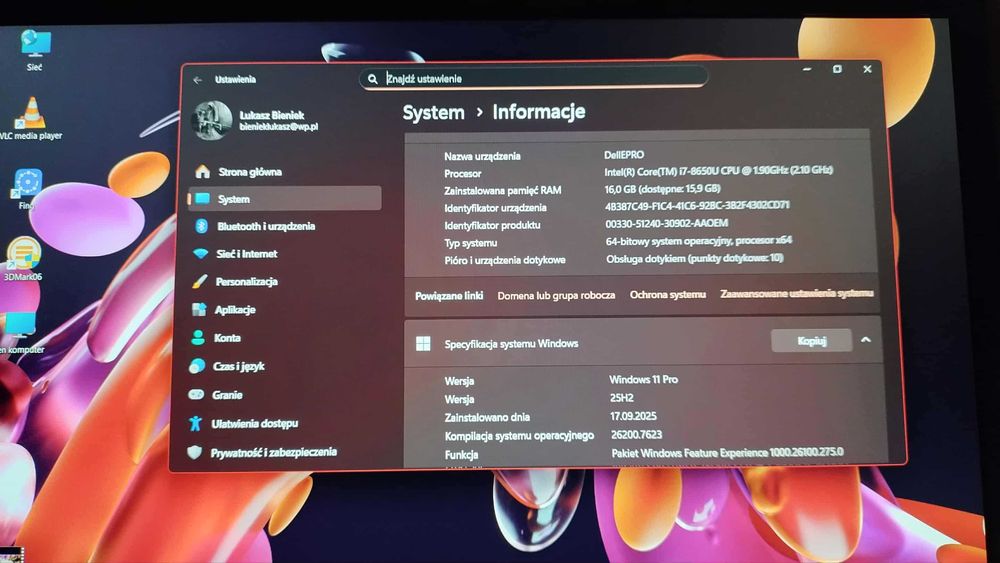 Laptop Dell Latitude 7490 , lntel Core i7, 16gb ram