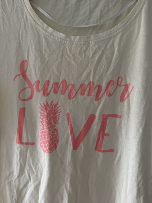 T-shirt damski biały Summer Love L