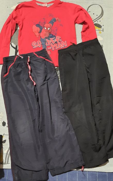 Bluzki, spodnie, bluzy zestaw dla chłopczyka roz. 110-116