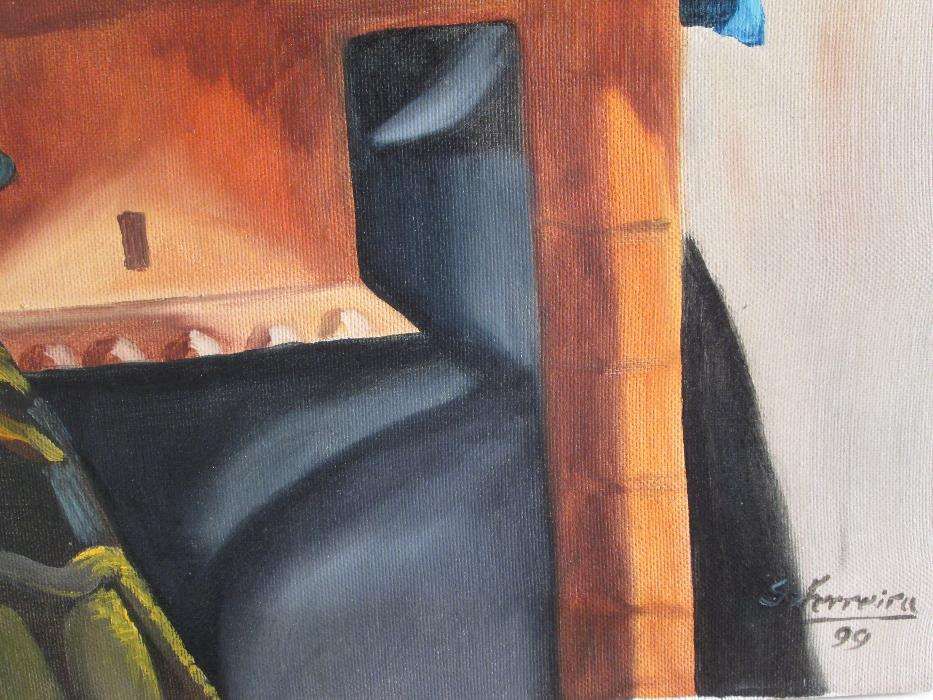 Pintura a óleo sobre tela 50*60 anos 90