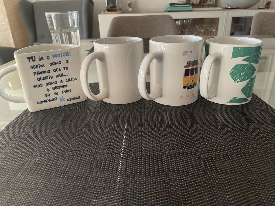 Conjunto de 4 canecas