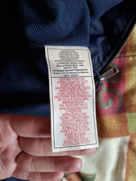 Granatowa Kurtka Przeciwdeszczowa Nike, rozmiar XL