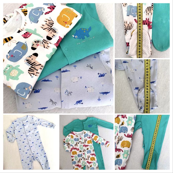 Набор 9 единиц! Человечки боди кофты Tu, F&F, Baby club 6-9 мес 74 см