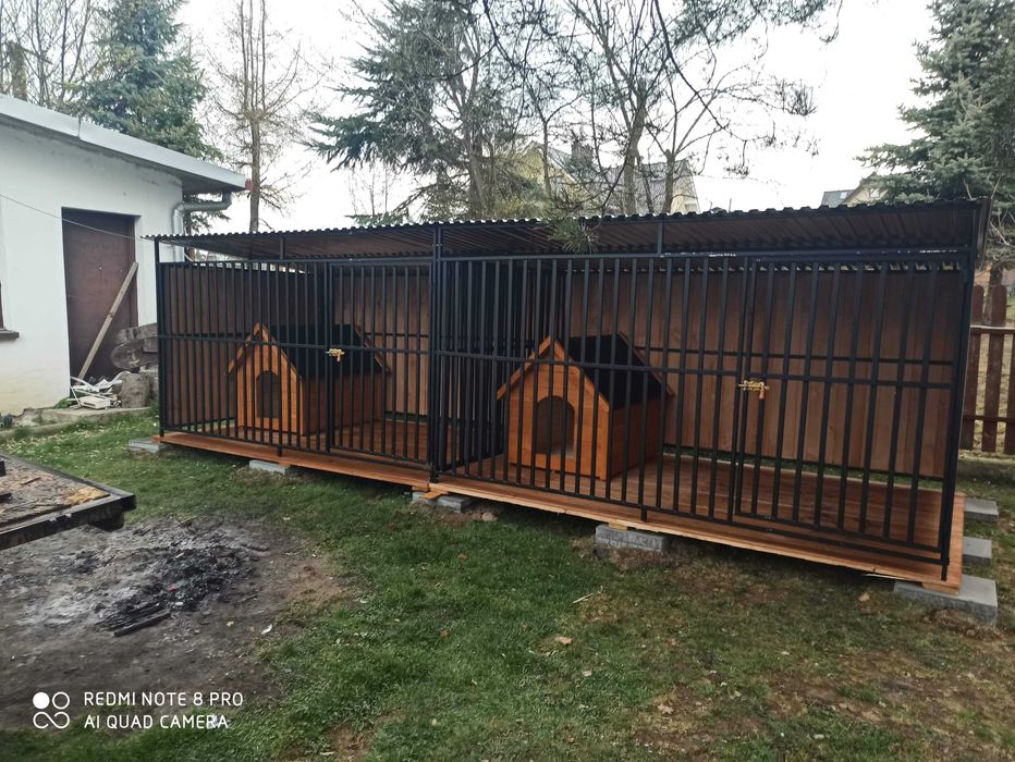 kojec dla psa, buda, klatka, transport, montaż