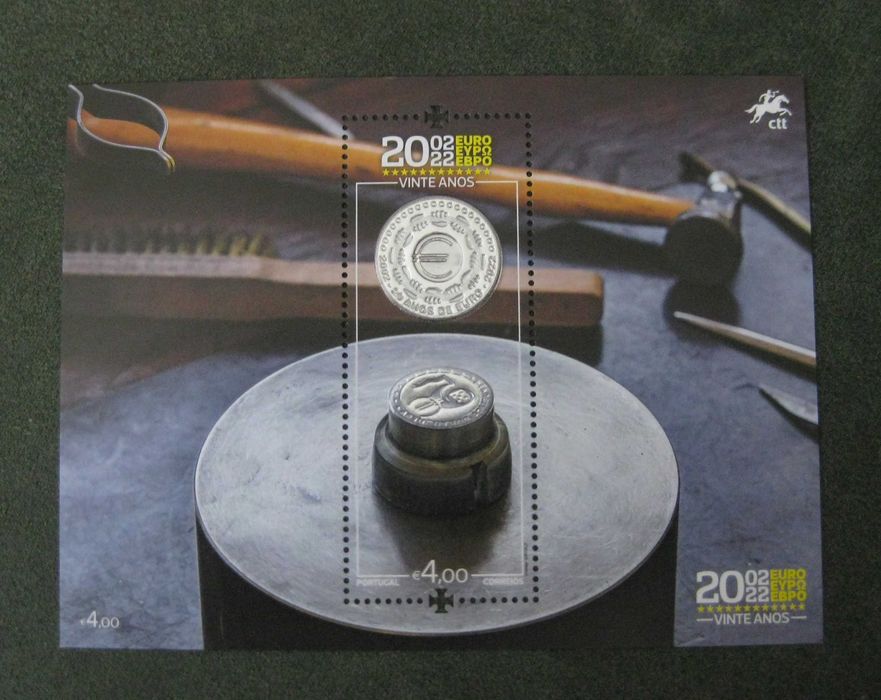 Bloco 20 Anos do Euro (Moeda)