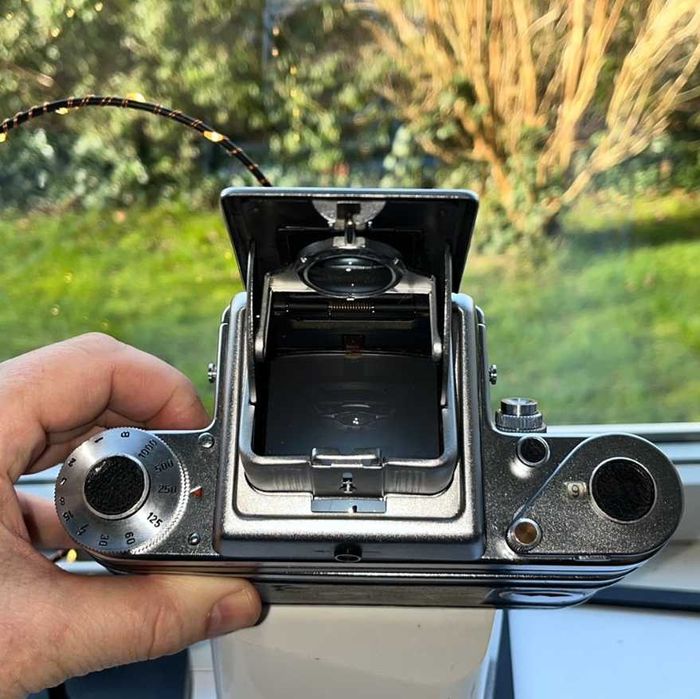 Câmera Analógica Médio Formato Pentacon Six Praktisix IIa1 Filme 120