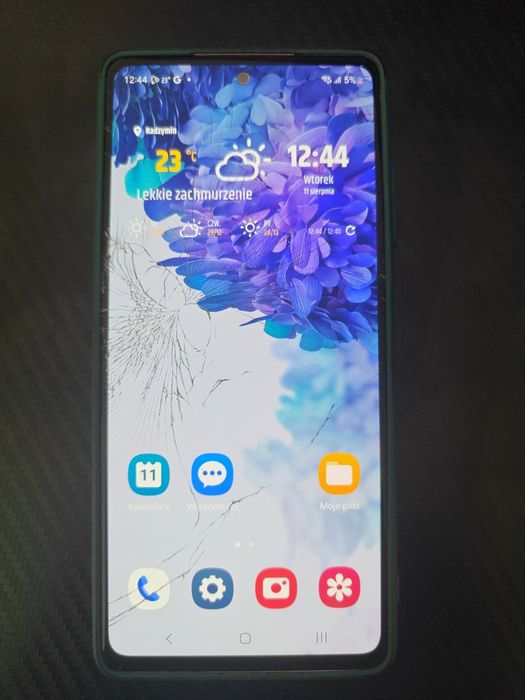 Samsung Galaxy S20 FE 128GB – zbity ekran (dotyk działa), sprawny / na części