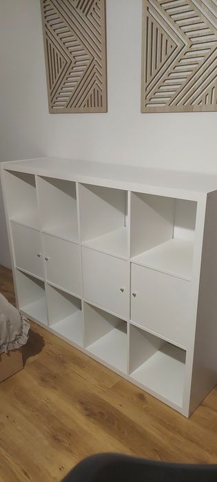 Kallax + wkłady, regał biały