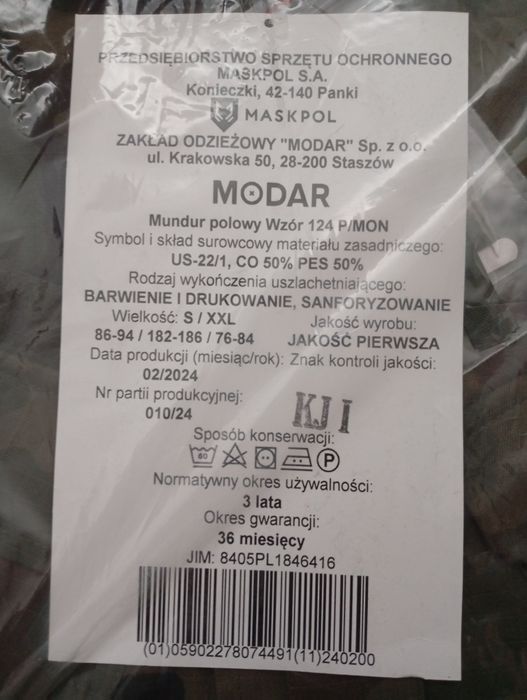 Mundur Polowy wz. 124
