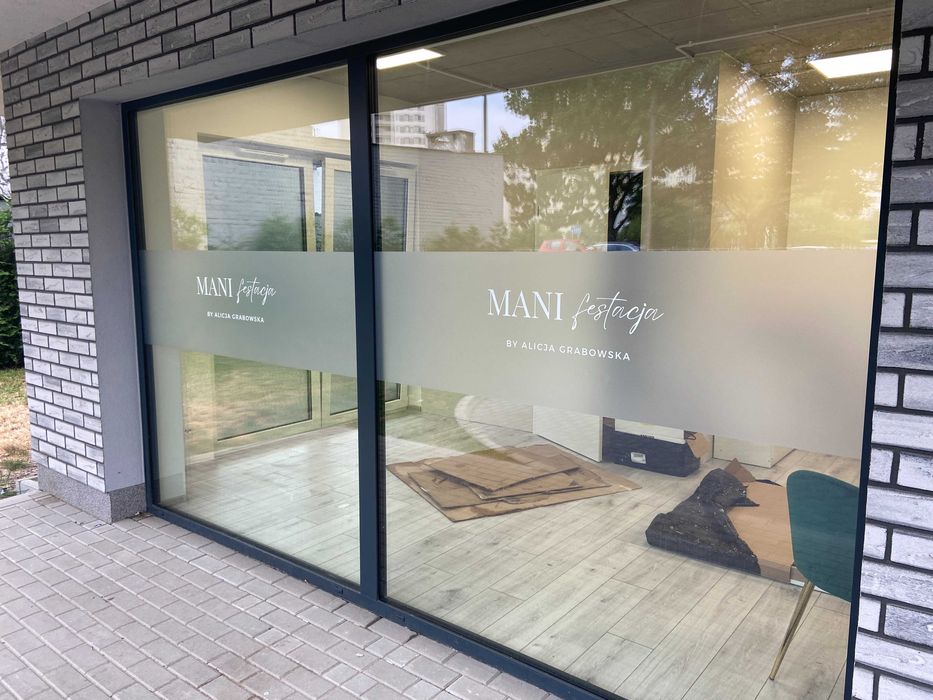 Folia szroniona/mrożona/mleczna na wymiar + montaż Warszawa i okolice