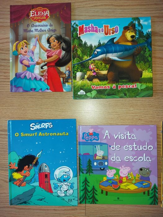 Livros Infantis Elena Avalor, Miles, Smurfs, Vampirina, Peter Rabbit