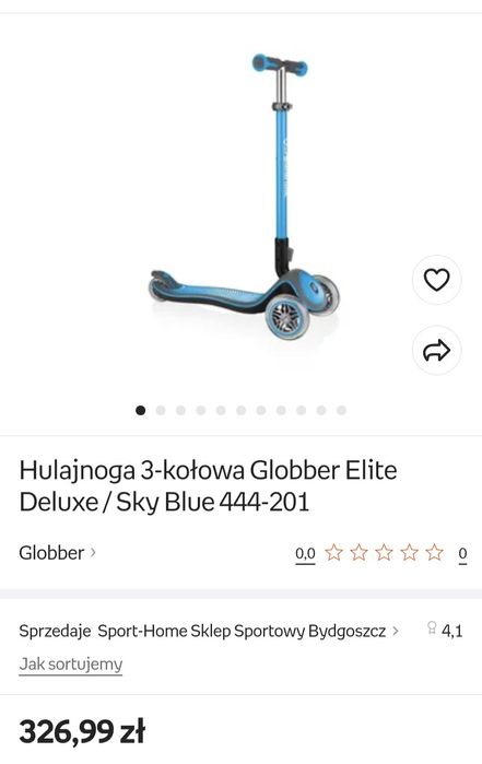Hulajnoga globber led