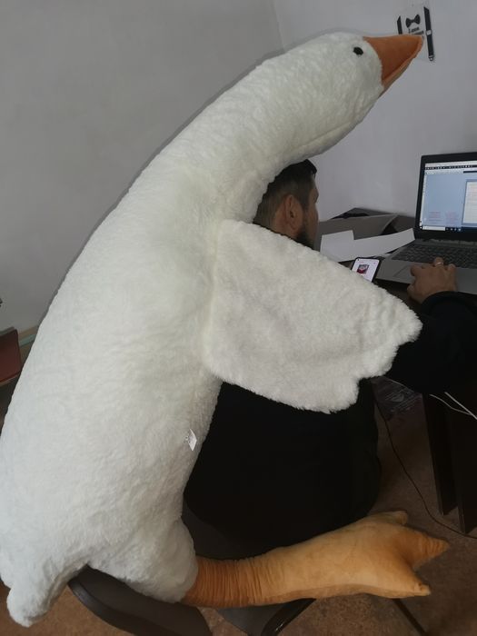 Гусак 160 130 190 см плюш м'яка іграшка гусь игрушкамягкая игрушка гус