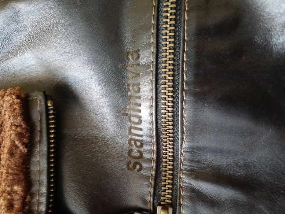 Зимова шкіряна куртка, XL