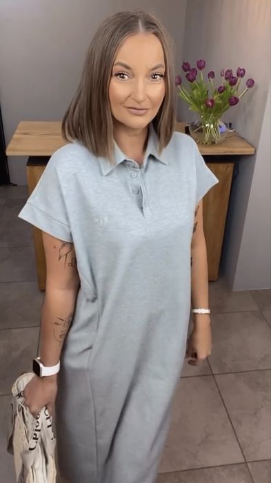 Sukienka polo Wiya . 7 kolorów !!