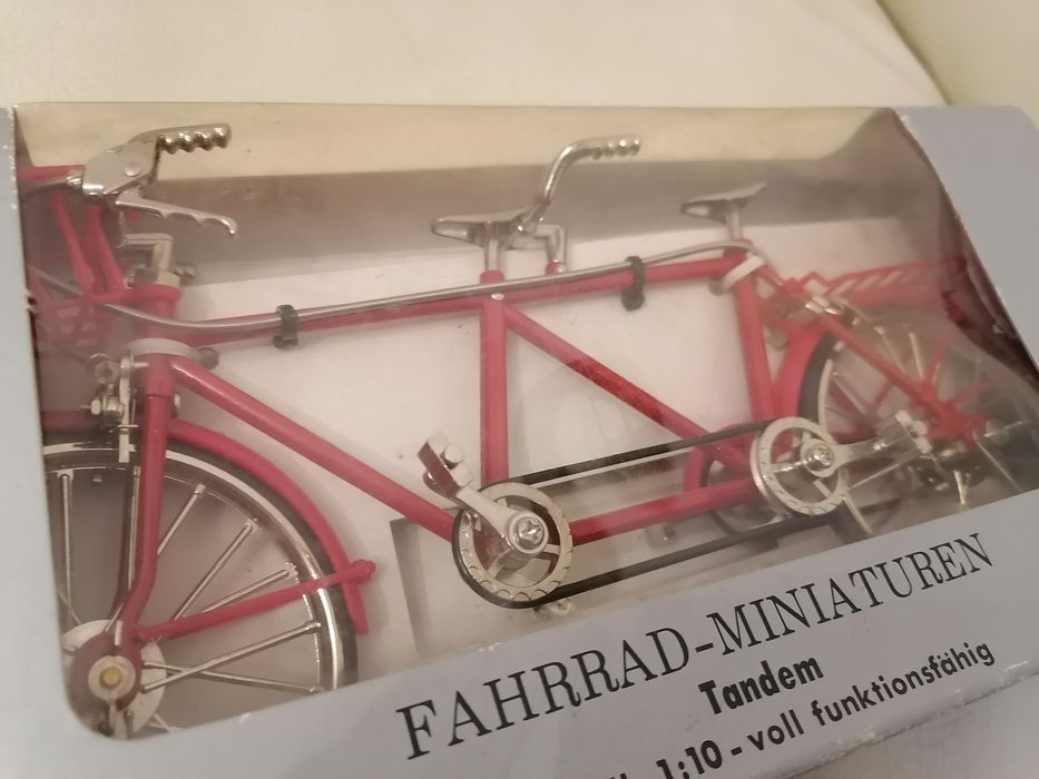 Tandem Fahrrad Miniaturen miniaturka Nowa rower