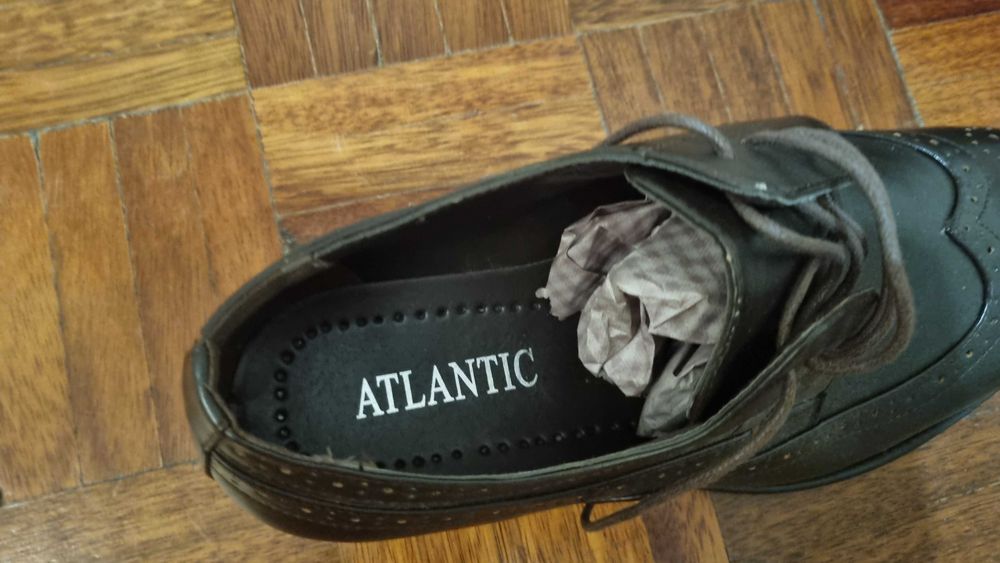 Sapato Homem Novo Castanho Escuro