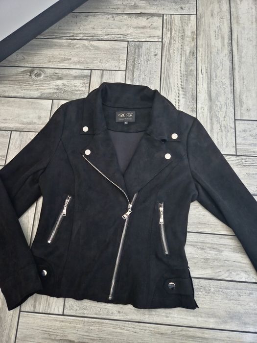 Czarna ramoneska zamszowa M/L