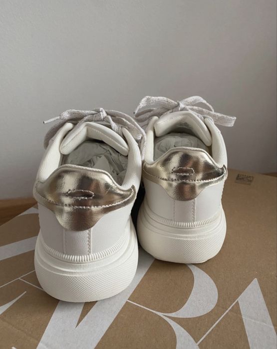 Buty sneakersy białe Zara