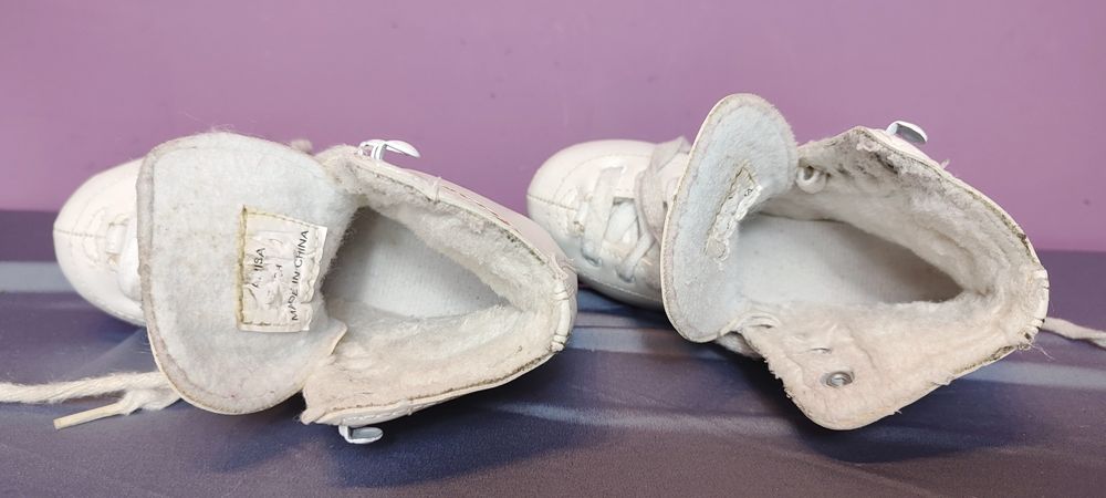 Ocieplane łyżwy figurowe dla dzieci - rozmiar 28 - 17,8 cm [#87]